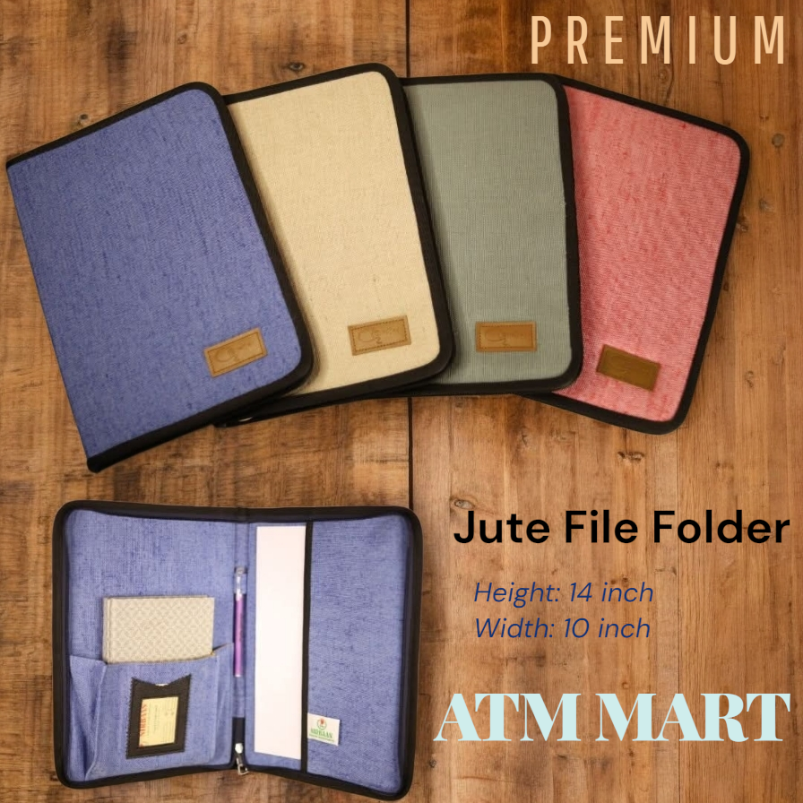 Jute File Folder